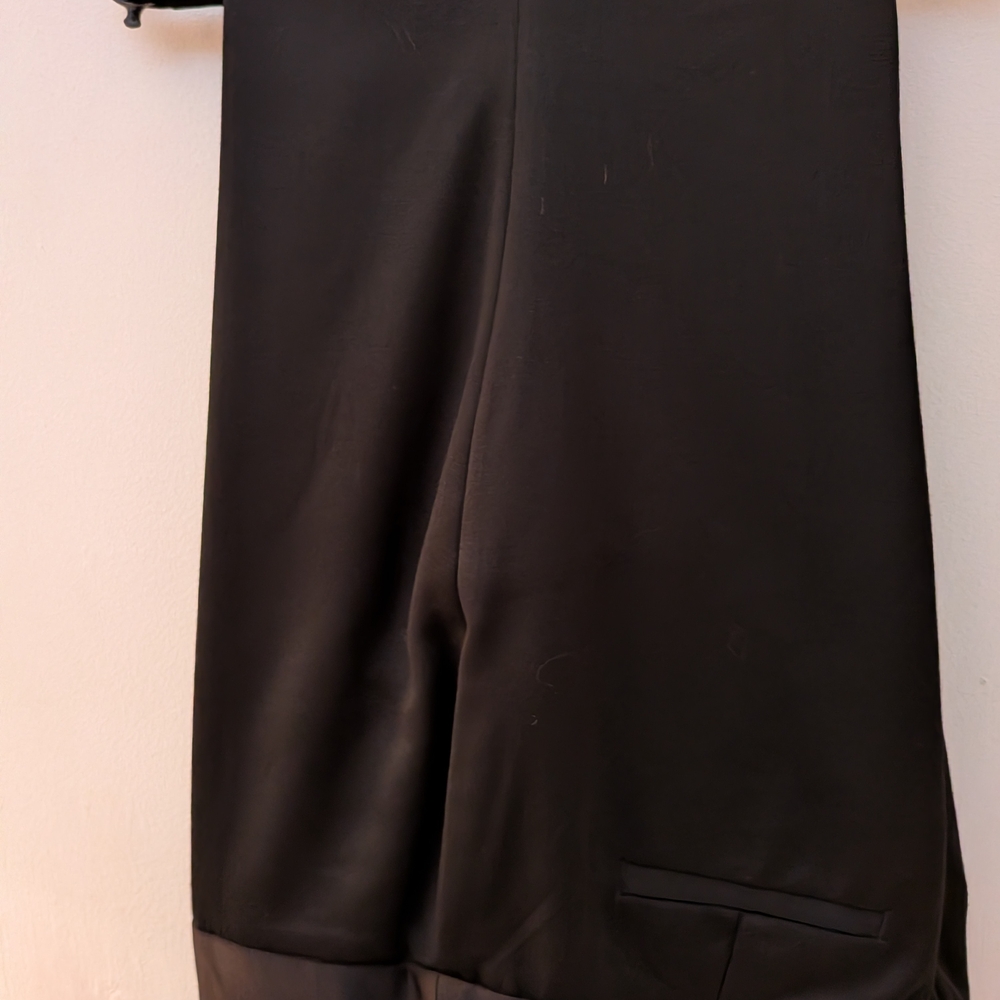 J CREW Vintage Lined Black Low Fit Pants | 12P